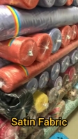 Satin fabric rolls